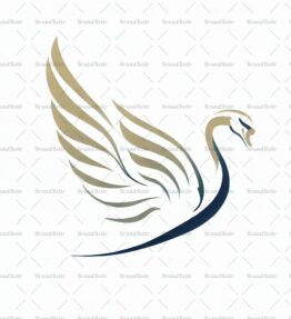 Anmutiger fliegender Schwan